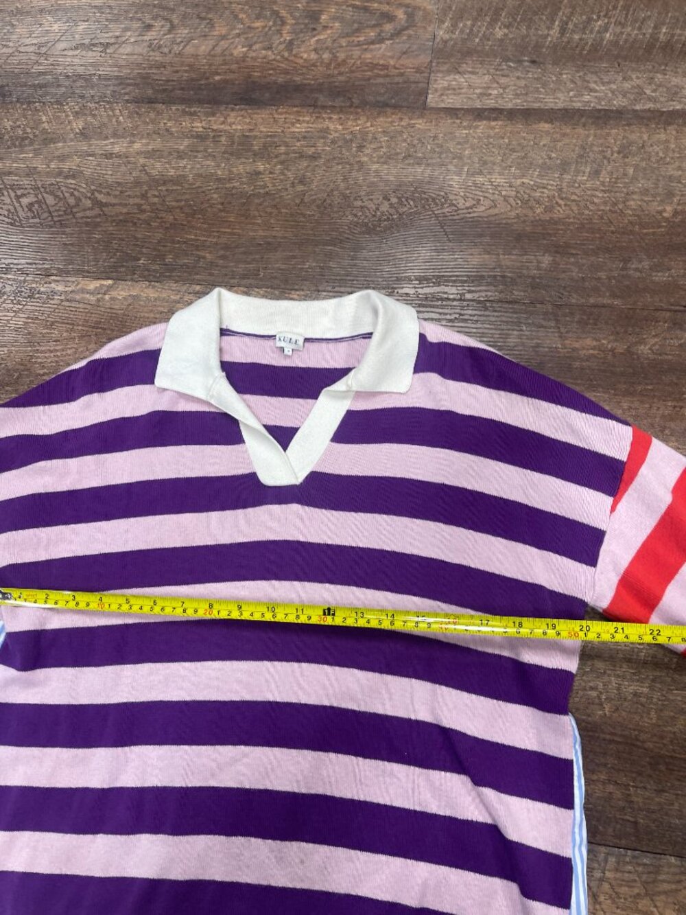 KULE The Joey Colorblock Stripe Rugby Top Small - Picture 4 of 8